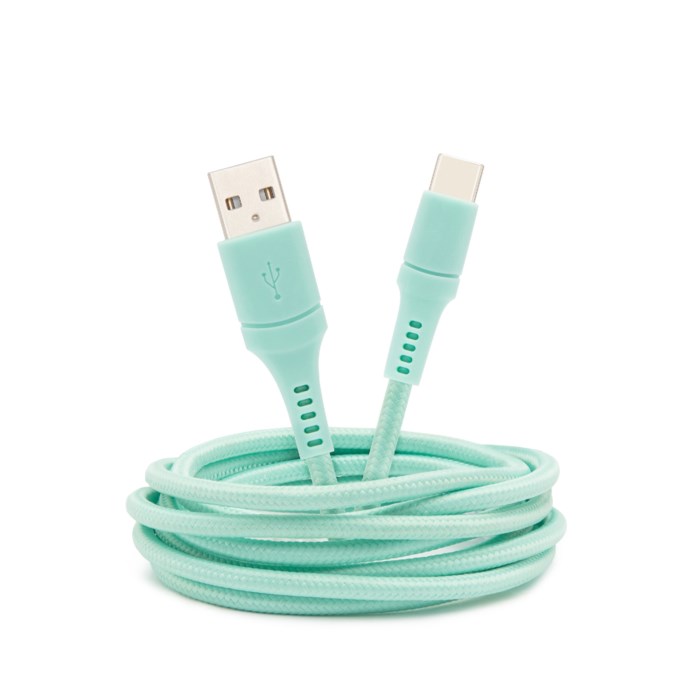 Linocell Colors USB-C-kabel 15 m Teal