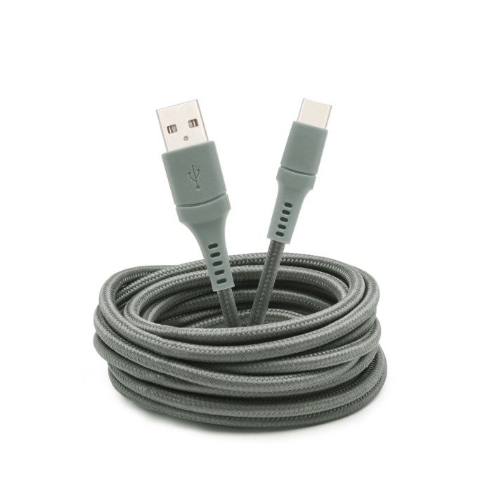 Linocell Colors USB-C-kabel 25 m Gröngrå