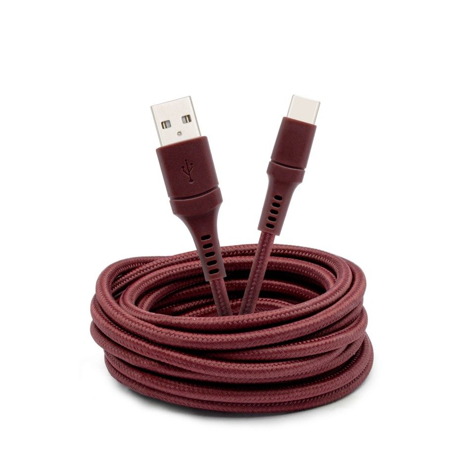 Linocell Colors USB-C-kabel 2,5 m Rød