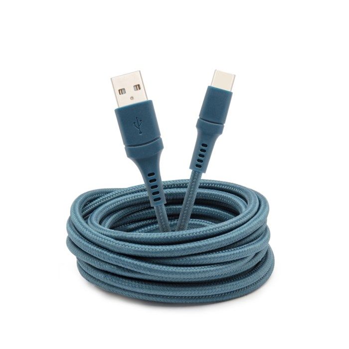 Linocell Colors USB-C-kabel 25 m Blå