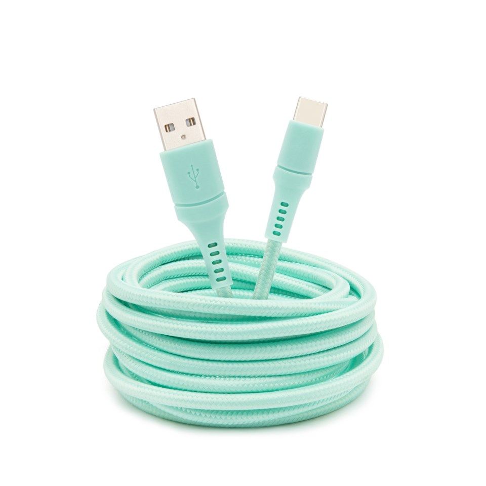Linocell Colors USB-C-kabel 2,5 m Teal