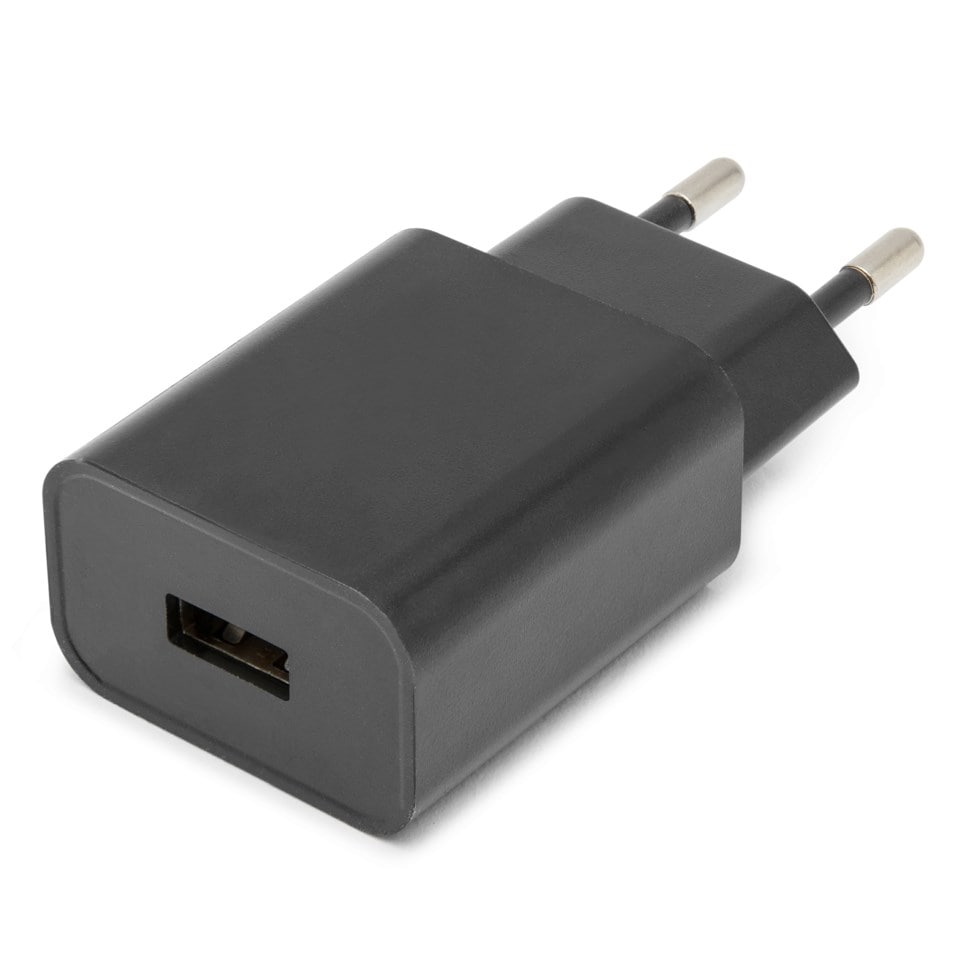 Linocell Mini USB-laddare 2,4 A Svart