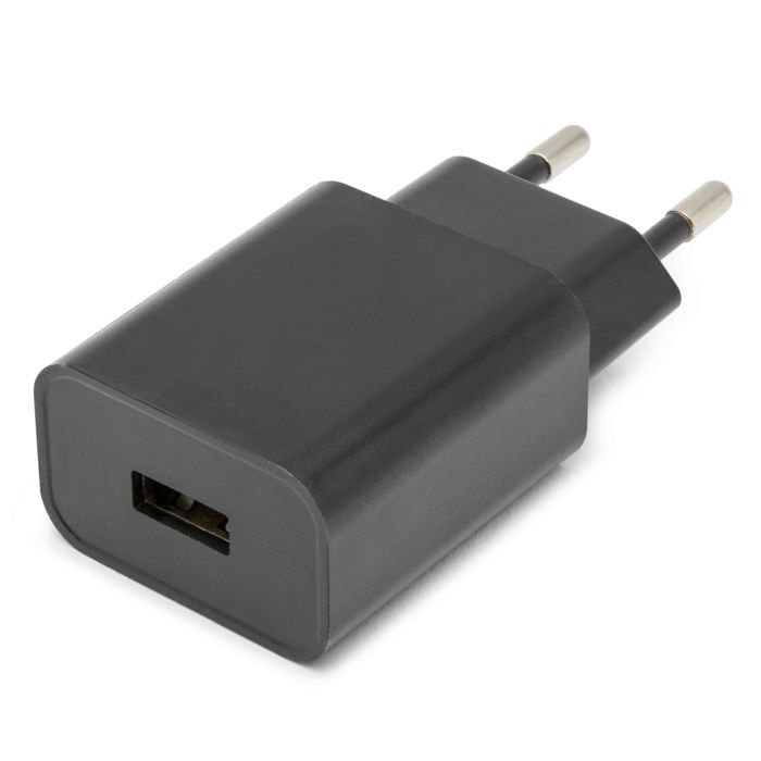 Linocell Mini USB-laddare 24 A Svart