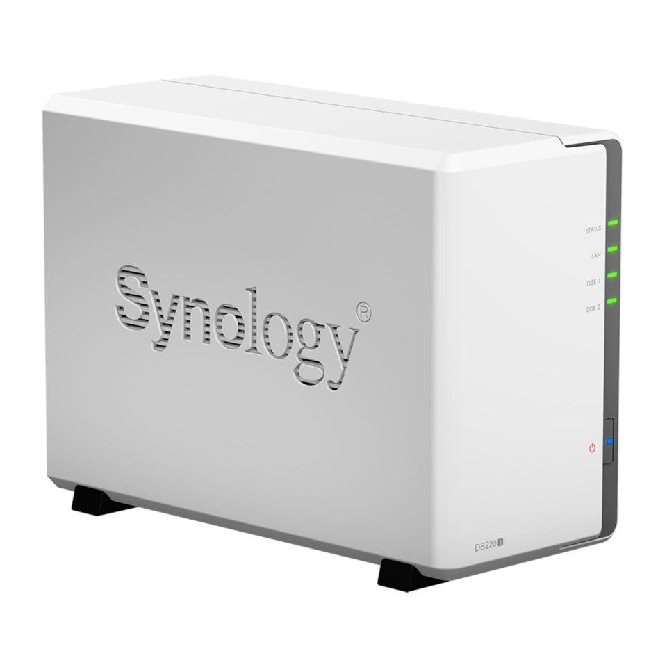 Synology DS220J Nas för 2 hårddiskar