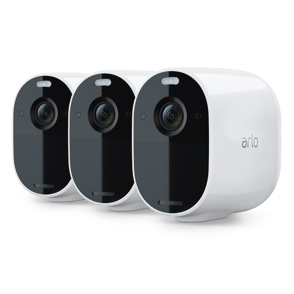 Arlo Essential Overvåkingskamera 3-pk. Hvit