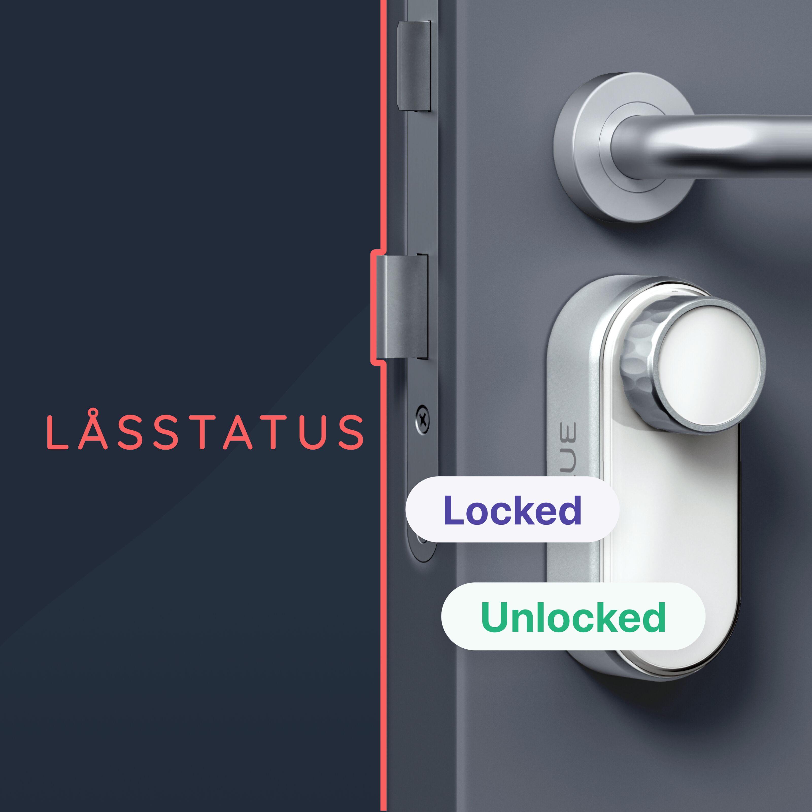 Glue Smart Lock Pro Elektroniskt dörrlås Smarta lås