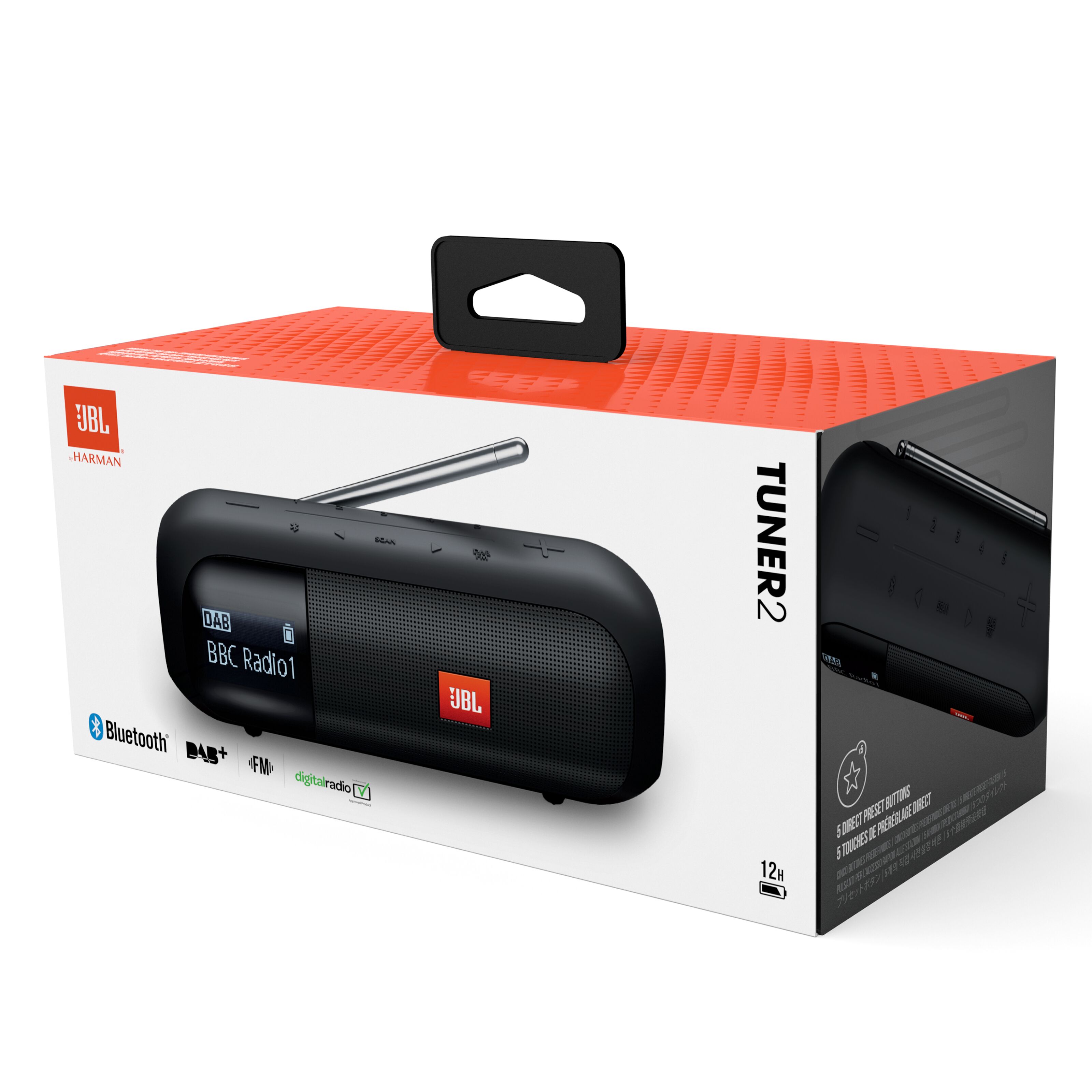 JBL Tuner 2 Radio med Dab+ og Bluetooth DAB