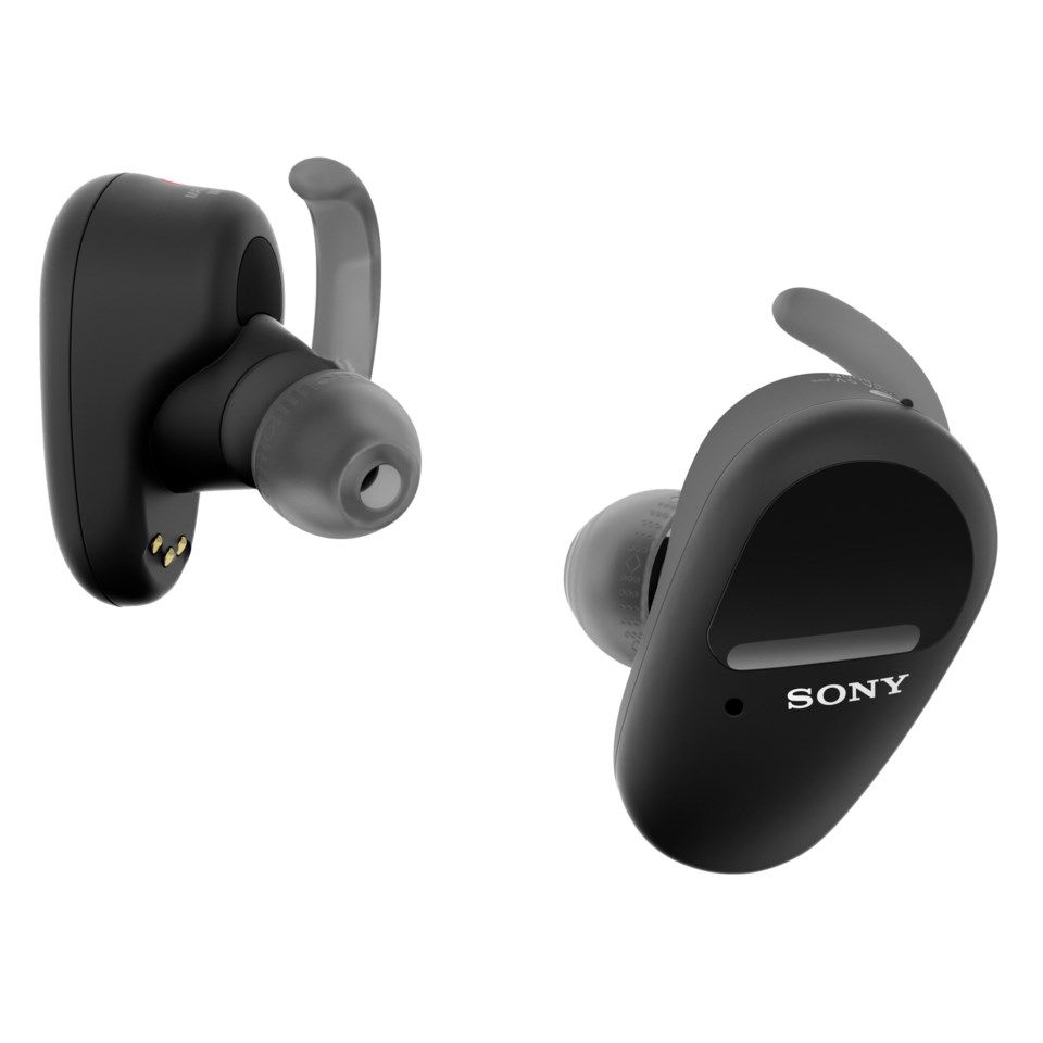 Sony WF-SP800N trådlösa hörlurar för träningen Svart