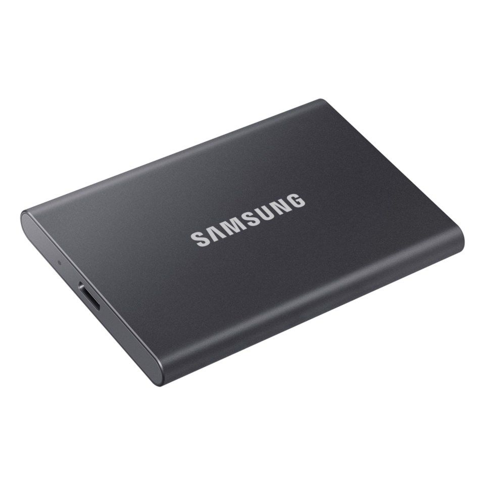 Samsung T7 Ekstern SSD-disk Grå 500 GB