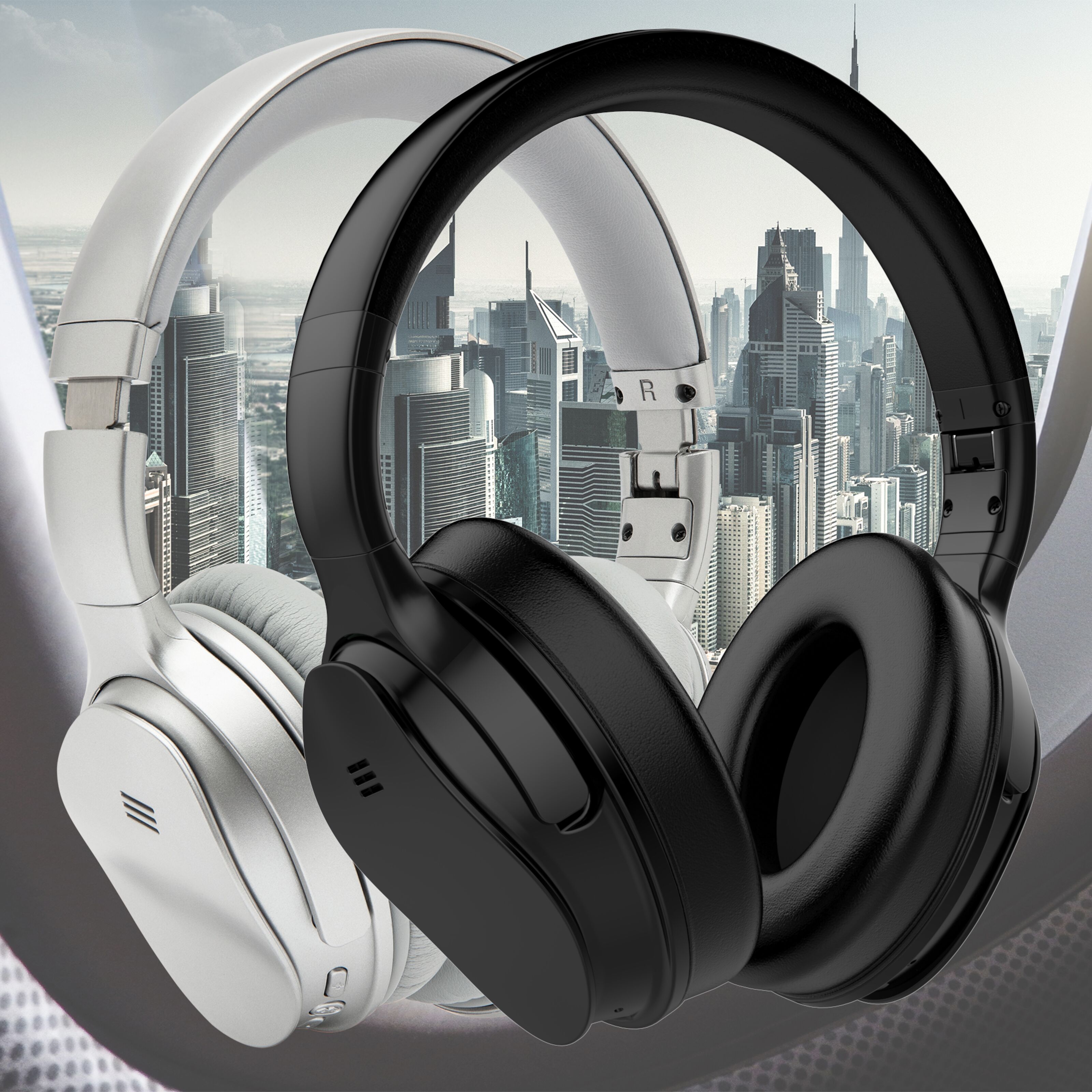 Linocell Avenue Silence Over ear hodetelefoner med aktiv stoydemping Over ear hodetelefoner Kjell