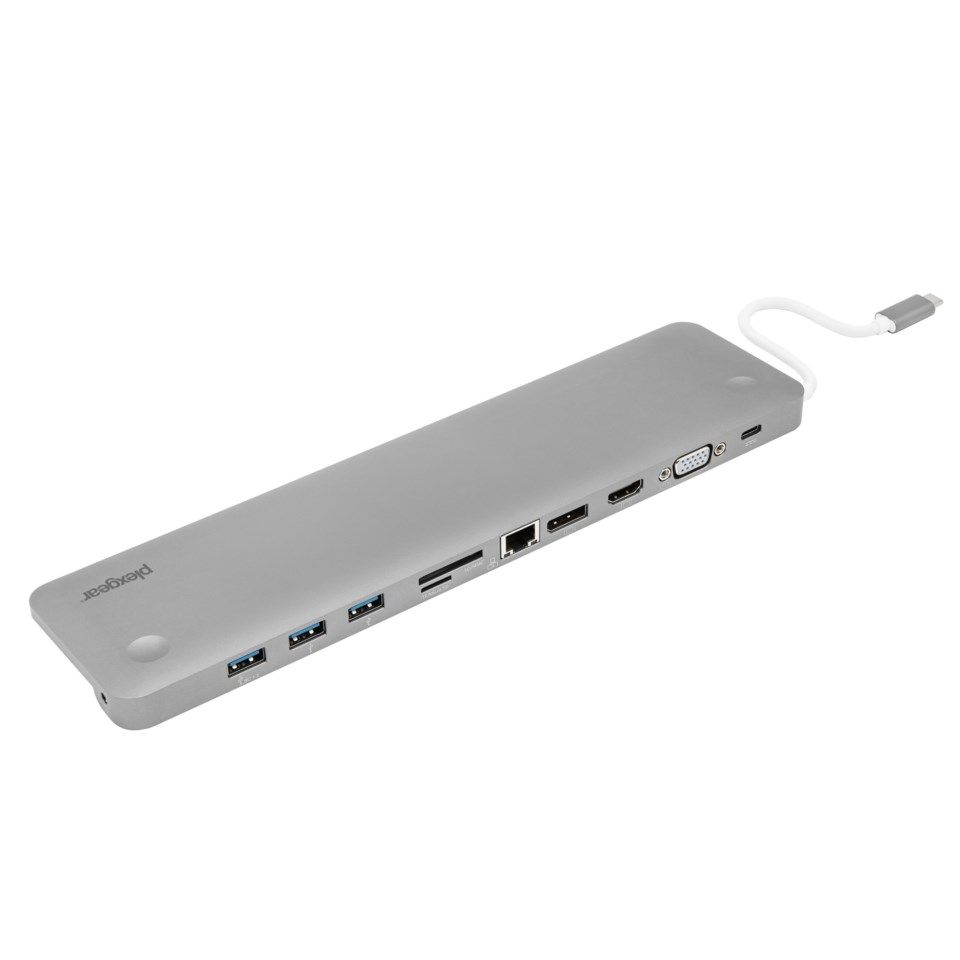 Plexgear Multiadapter för USB-C med 11 anslutningar