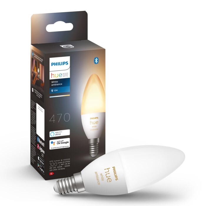 Philips Hue Ambiance Smart LED-lampa E14 470 lm 1-pack