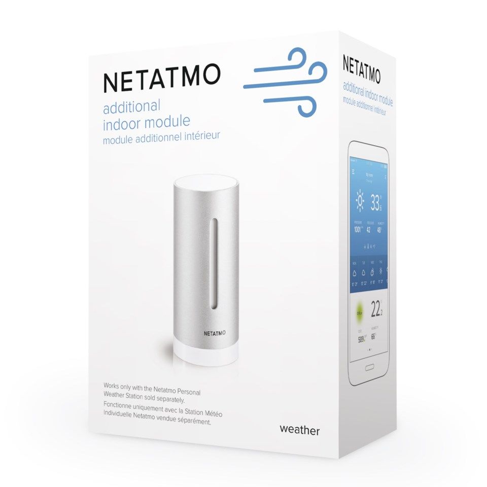 Netatmo Extra inomhussensor till Netatmo väderstation