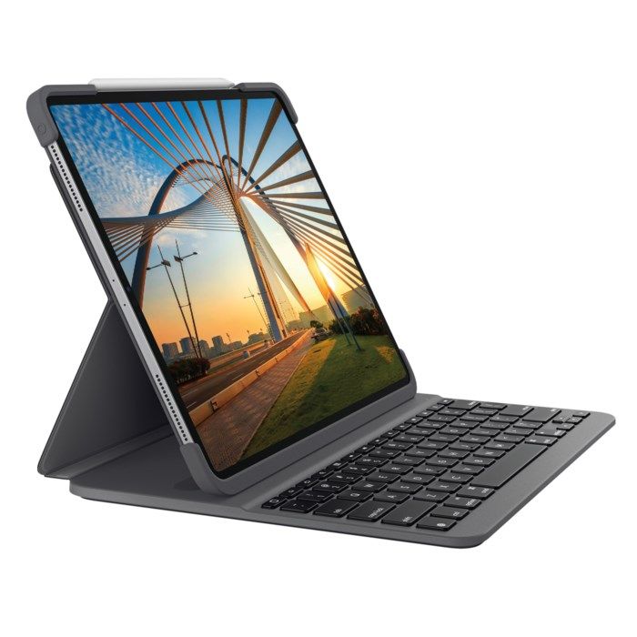 Logitech Slim Folio Pro Tangentbordsfodral för iPad Pro 129”