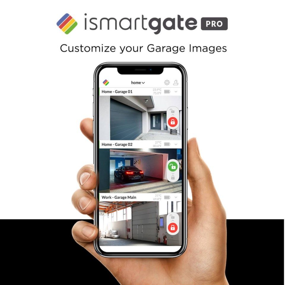 Ismartgate Pro Garageportsöppnare för flera portar