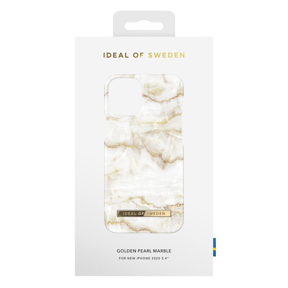 IDEAL OF SWEDEN Mobilskal för iPhone 12 Mini Golden Pearl Marble