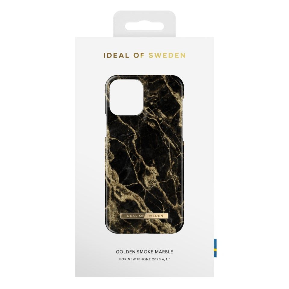 IDEAL OF SWEDEN Mobilskal för iPhone 12 och 12 Pro Golden Smoke Marble