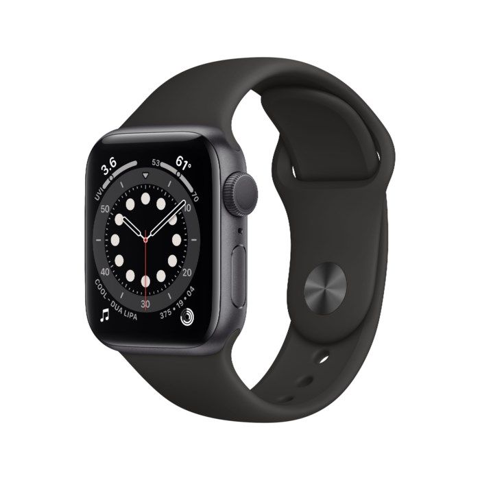 Apple Watch Series 6 (GPS) 40 mm Space Grey/Svart