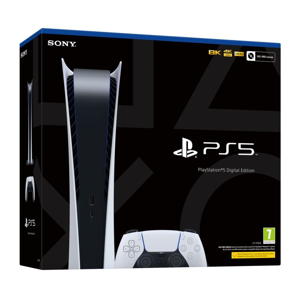 Sony Playstation 5 Digital Edition - spillkonsol