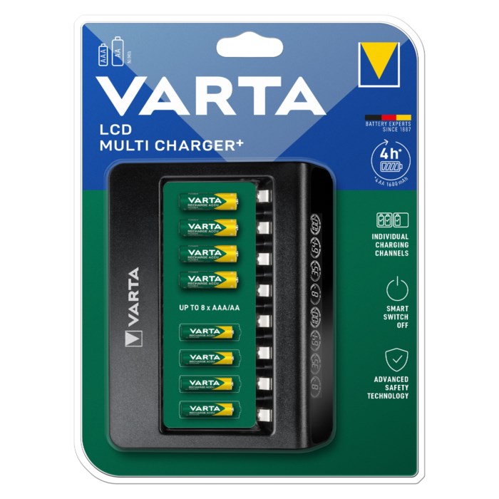 Varta LCD Multi Charger+ Batteriladdare