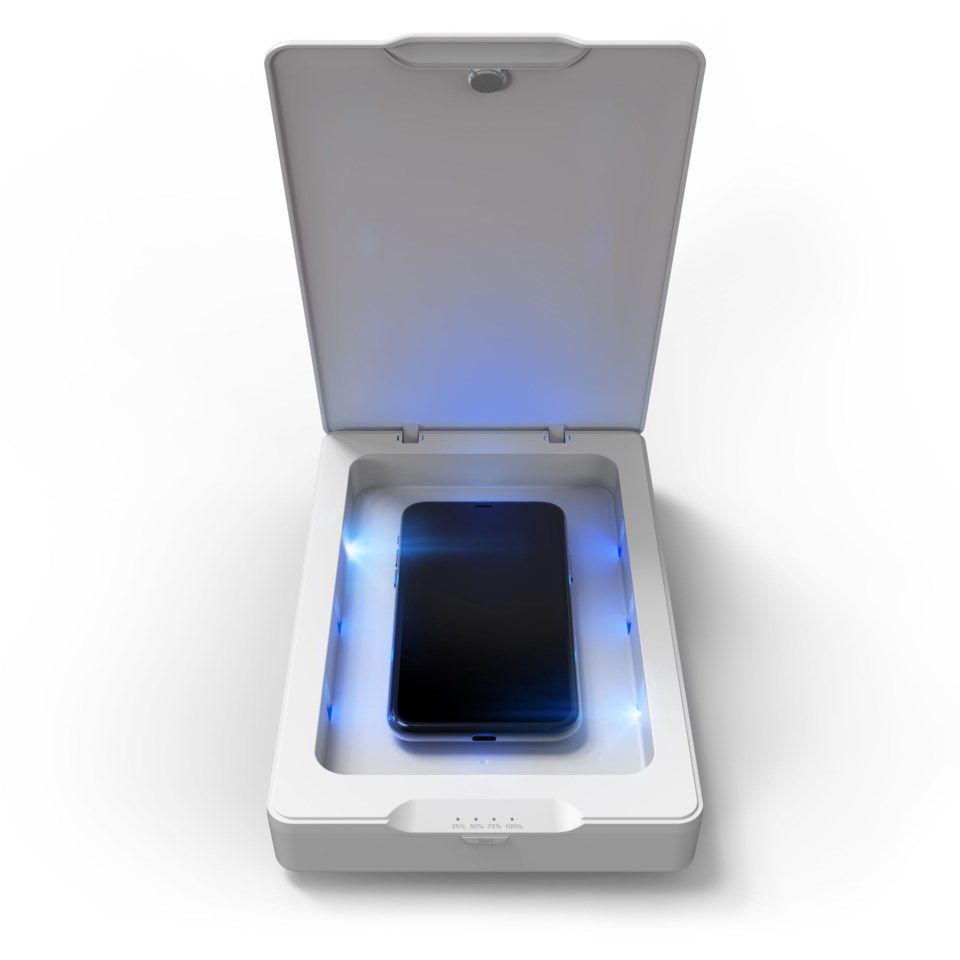 Invisible Shield UV Sanitizer for mobil og klokke
