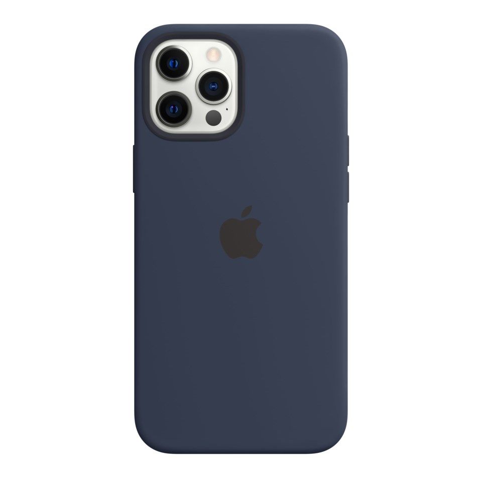 Apple Silikondeksel med Magsafe til iPhone 12 Pro Max Blå