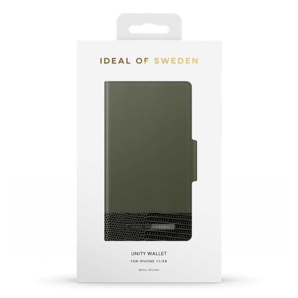 IDEAL OF SWEDEN Unity Wallet Magnetisk mobiletui for iPhone 11 og Xr Grønn