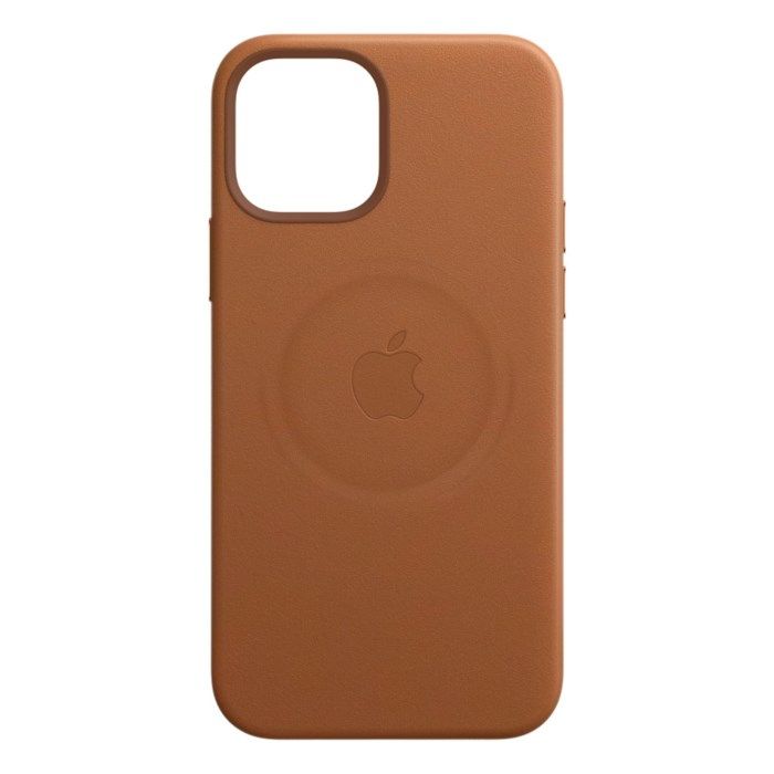 Apple Läderskal med Magsafe till iPhone 12 och 12 Pro Brun