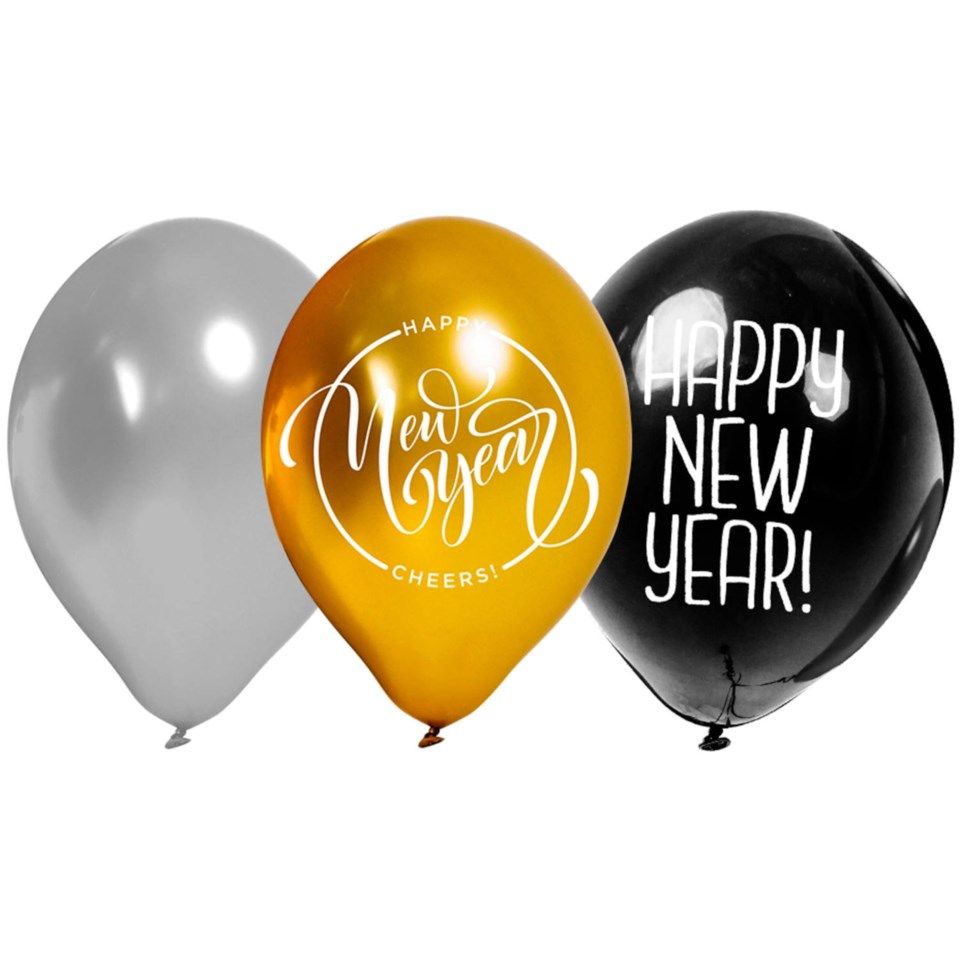 Heliumtank med nyårs-ballonger