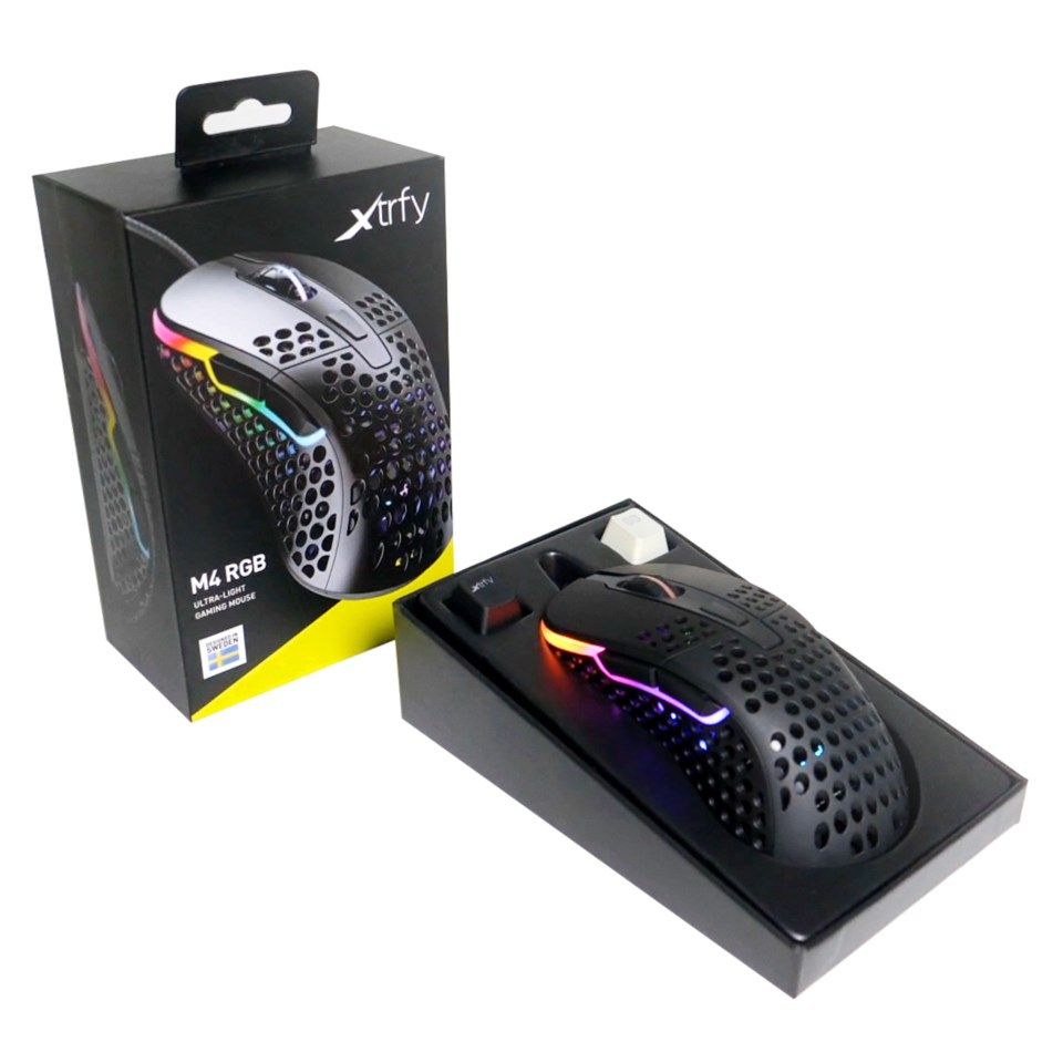 Xtrfy M4 RGB Gaming-mus Svart