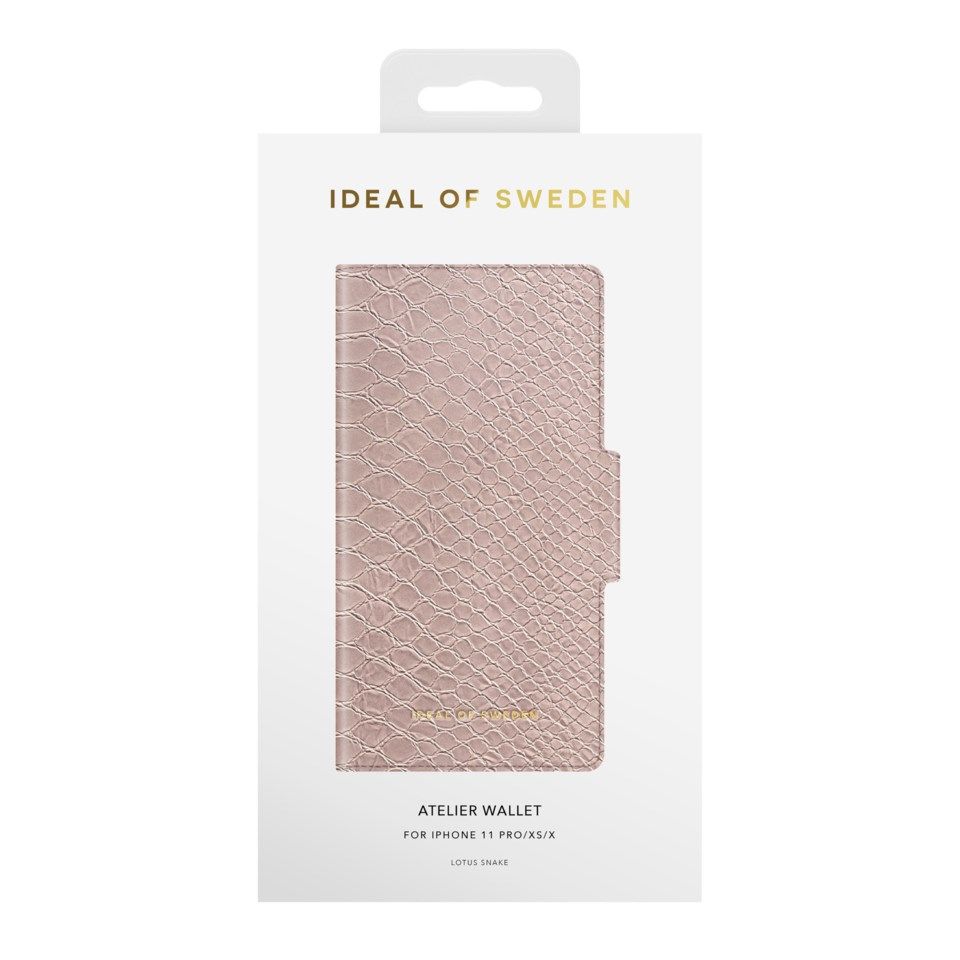 IDEAL OF SWEDEN Atelier Wallet Magnetisk mobilplånbok för iPhone 11 Pro och X/Xs Rosa