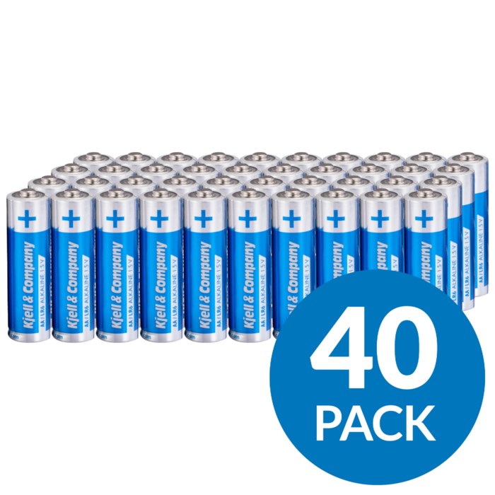 Kjell & Company AA-batterier (LR6) 40-pack