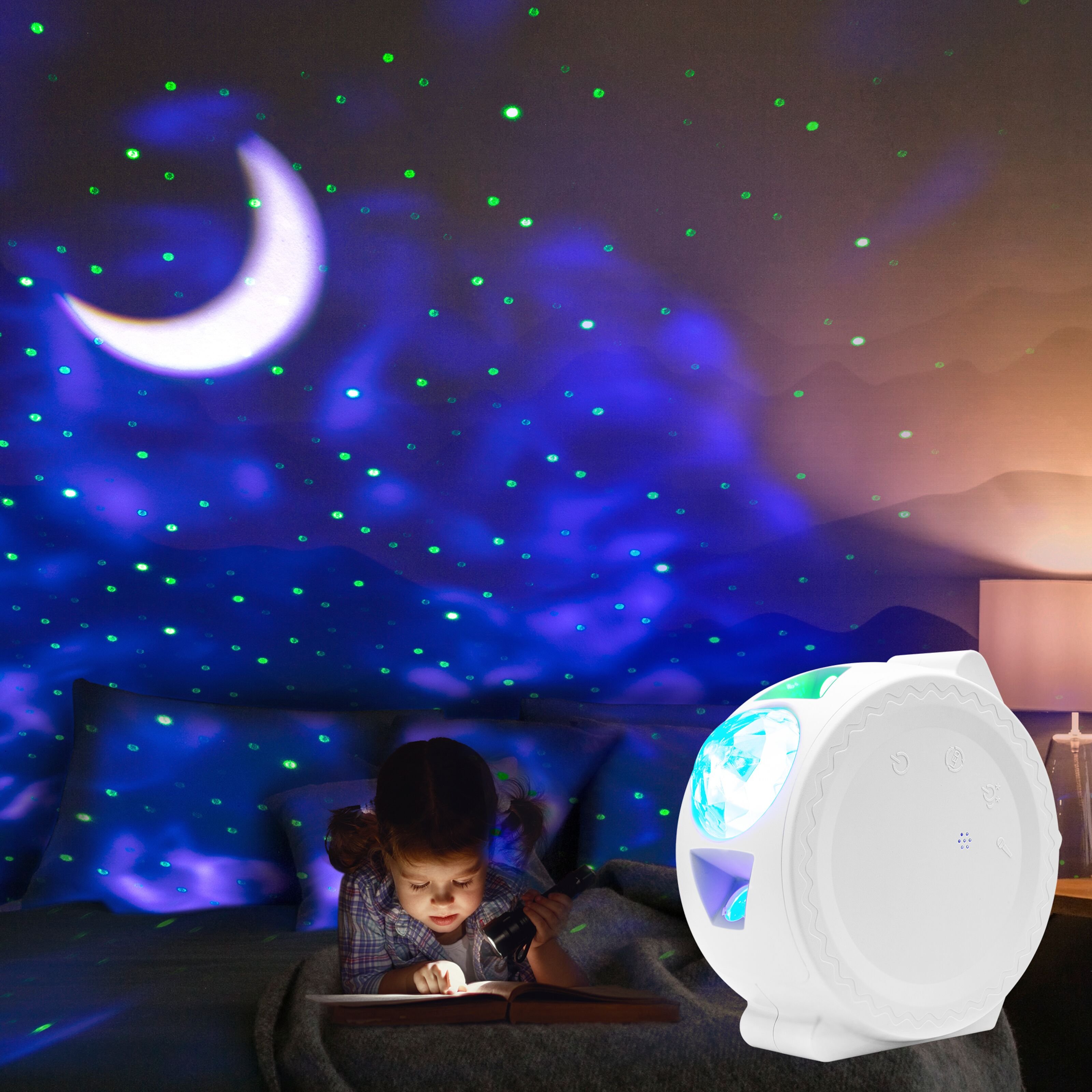 Stjärnhimmel nattlampa