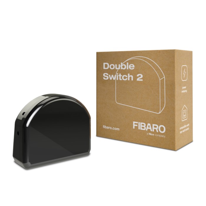 Fibaro Infälld Z-wave-fjärrströmbrytare Double