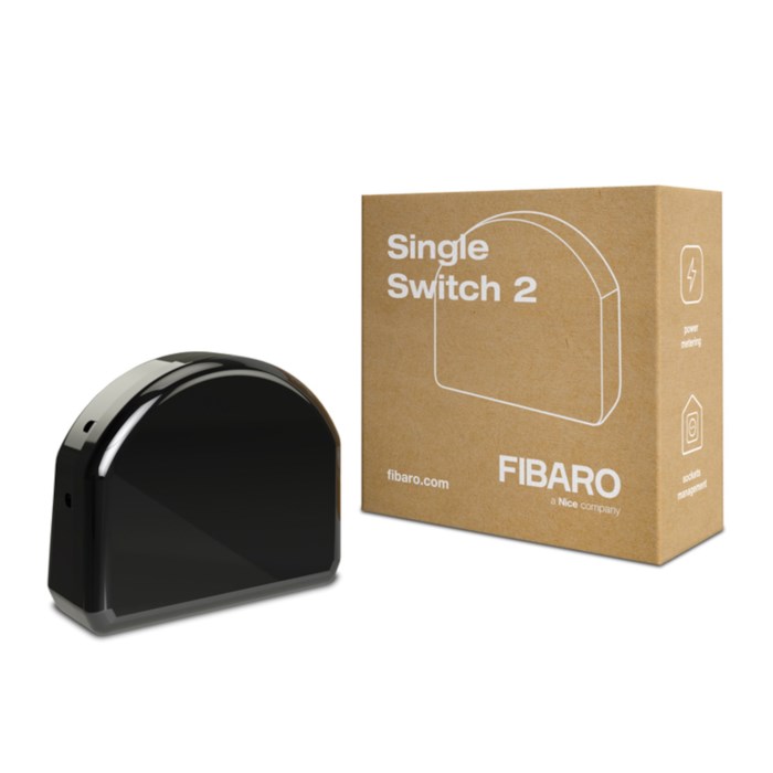 Fibaro Infälld Z-wave-fjärrströmbrytare Single