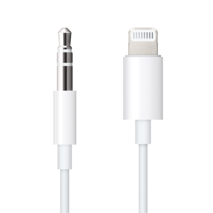 Apple Lightning till 35 mm-kabel 12 m