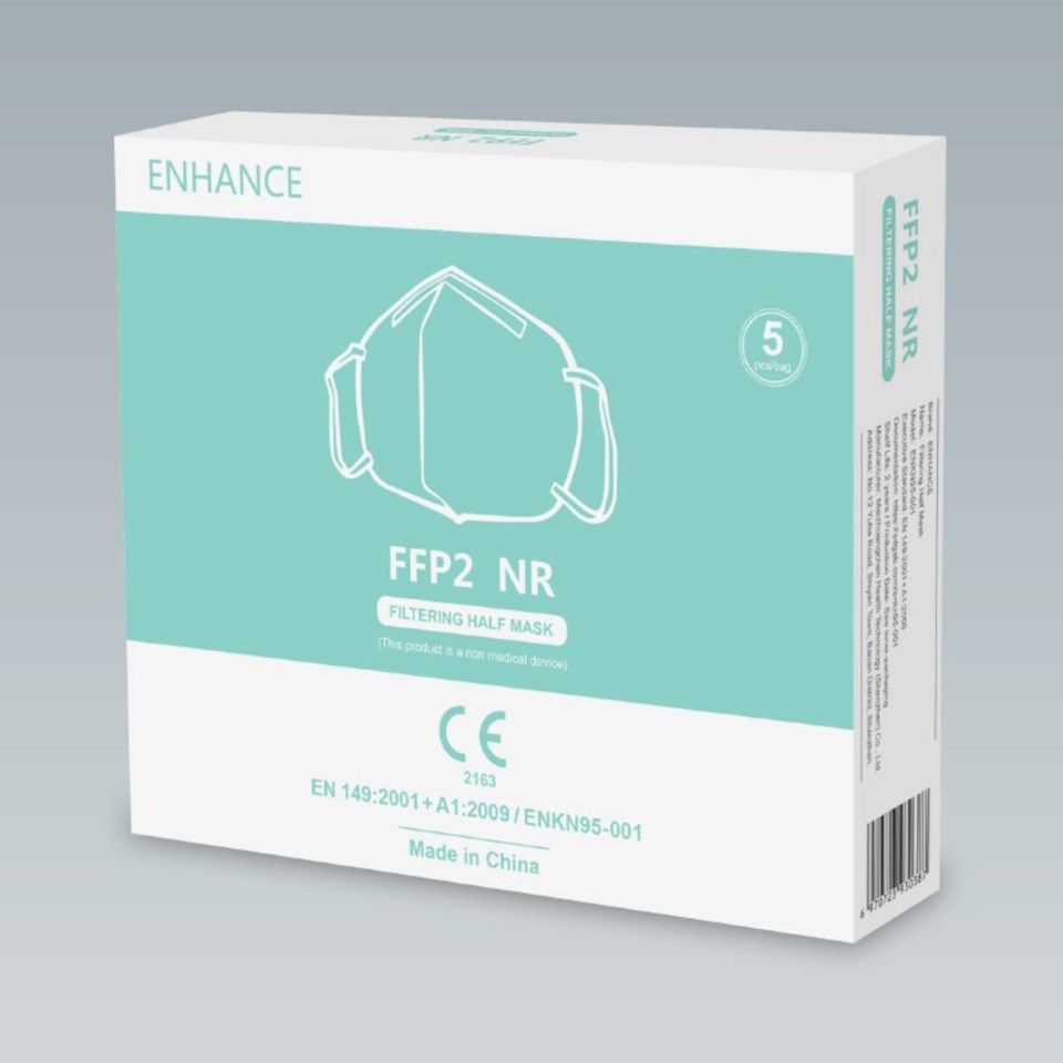 Enhance FFP2- Munnbind for engangsbruk 5-pk.