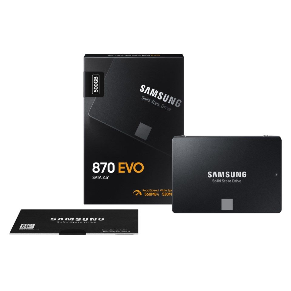 Samsung 870 EVO SSD-disk 500 GB