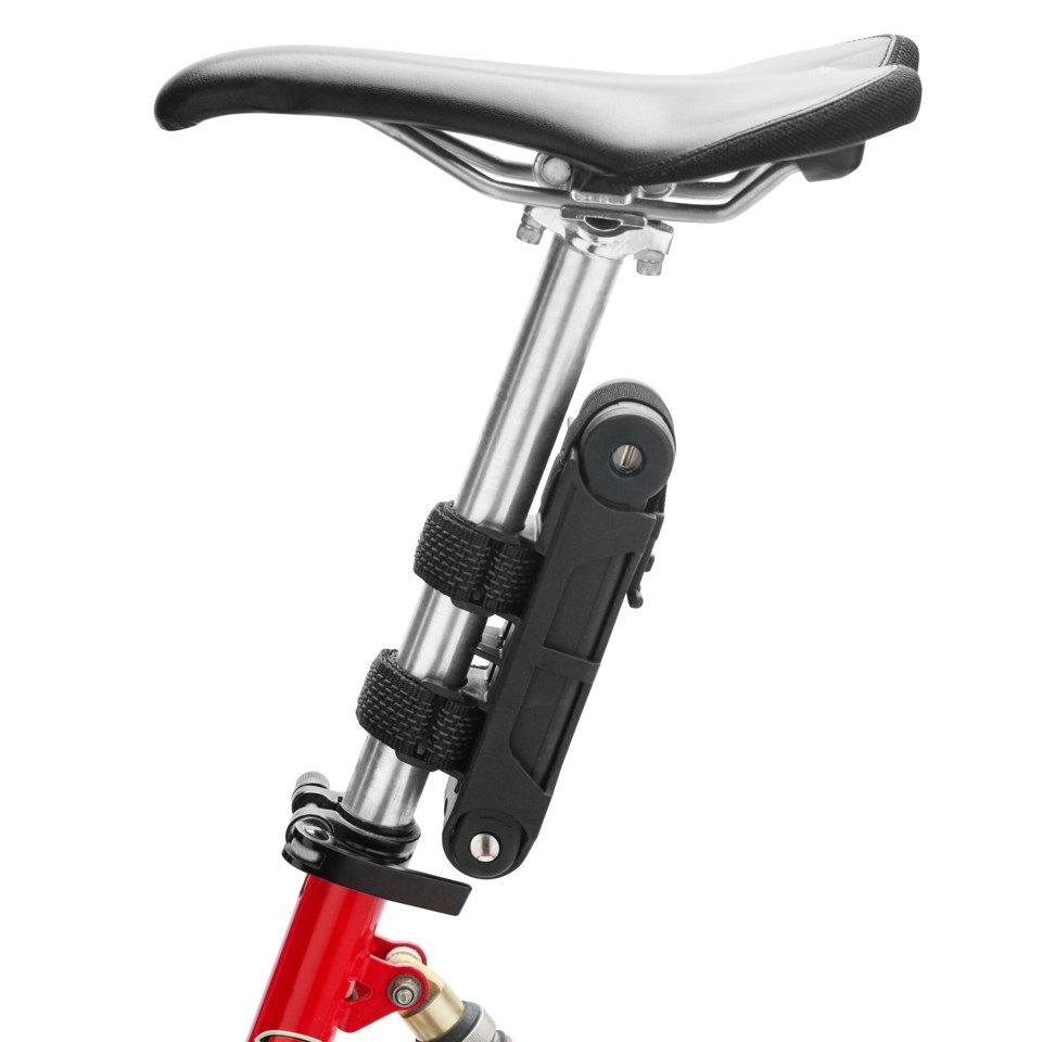 Luxorparts Sammenleggbar sykkellås med nøkkel