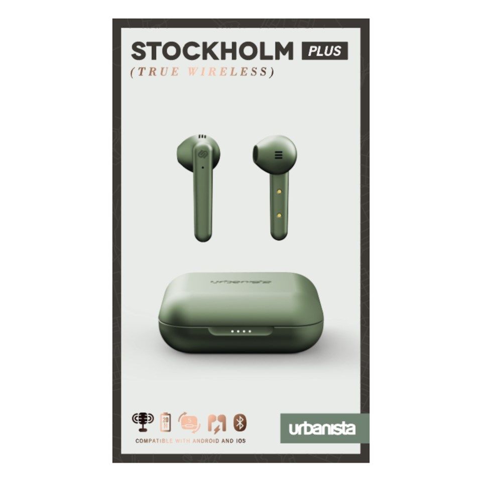 Urbanista Stockholm Plus Helt trådløse hodetelefoner Grønn