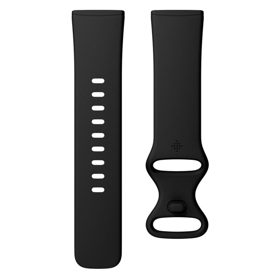 Fitbit Sense, Sense 2, Versa 3 & Versa 4  Armbånd - Svart L