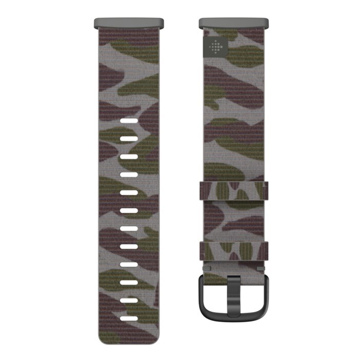 Fitbit Sense Sense 2 Versa 3 & Versa 4 Vävt armband Camo S