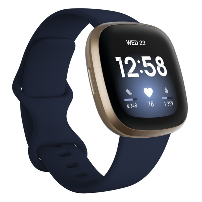 Fitbit Versa 3 Smartklocka Blå/Guld