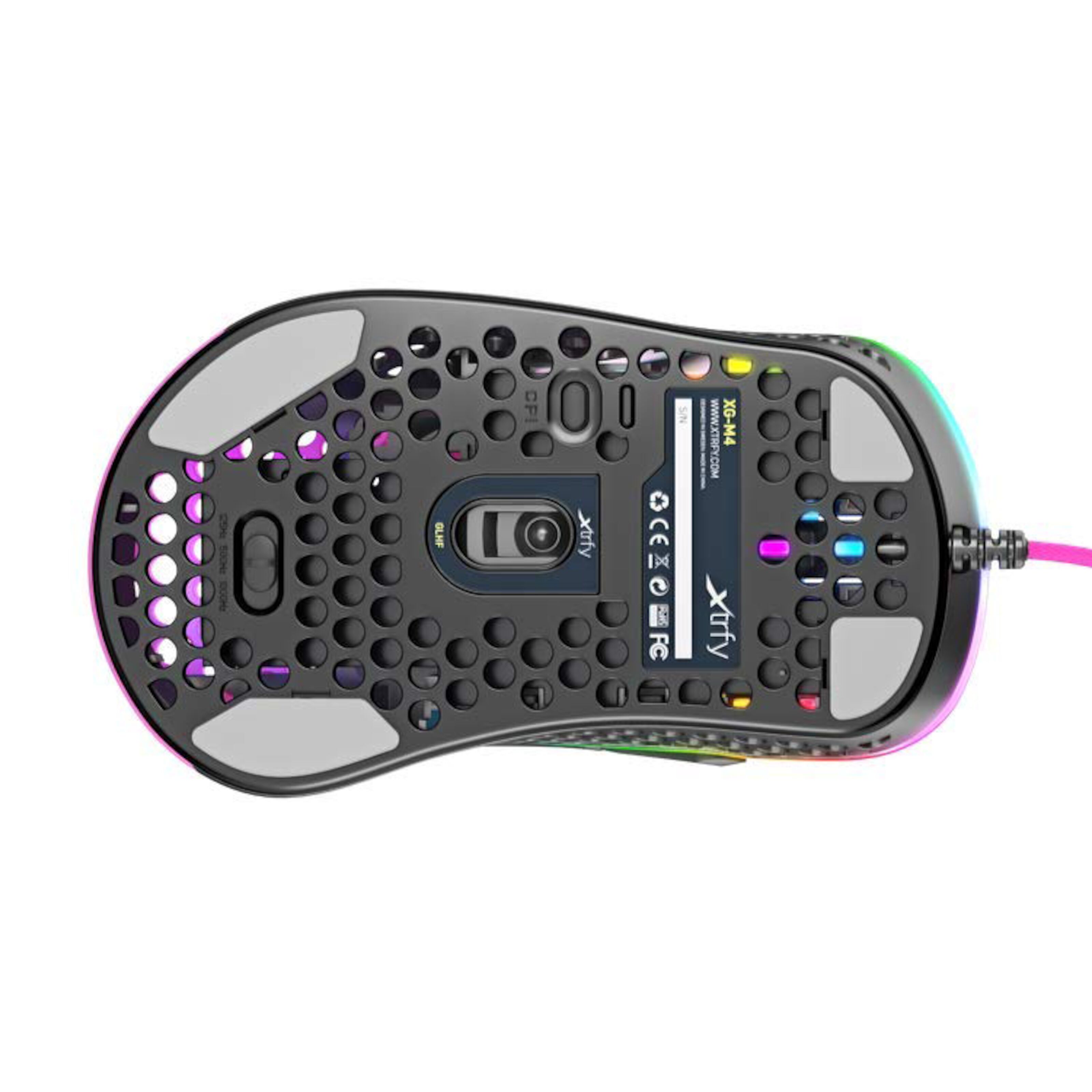 Xtrfy M4 Rgb Gaming Mus Moss Med Sladd Kjell Com