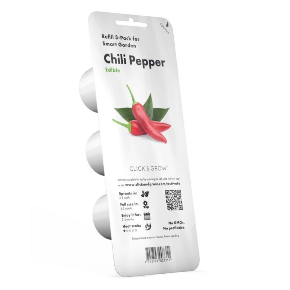 Click and Grow Smart Garden Refill Chilipeppar 3-pack