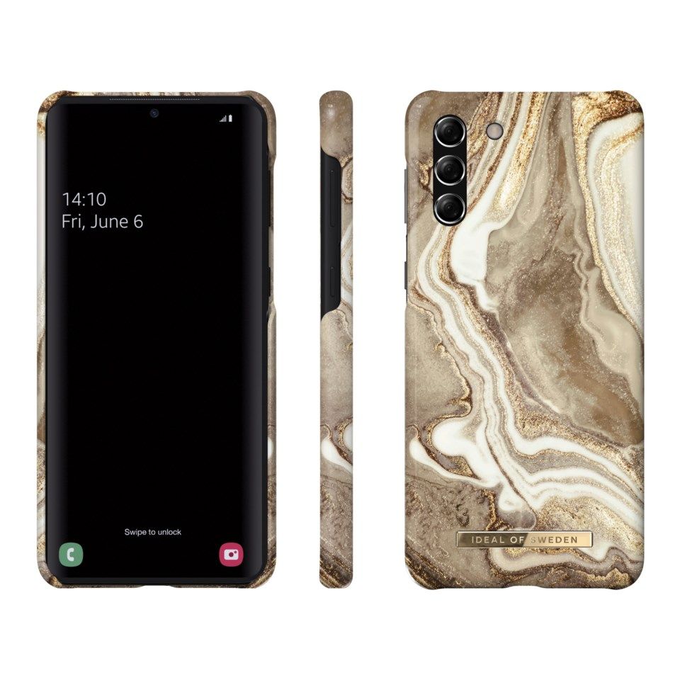 IDEAL OF SWEDEN Golden Sand Marble Mobildeksel for Galaxy S21 Plus