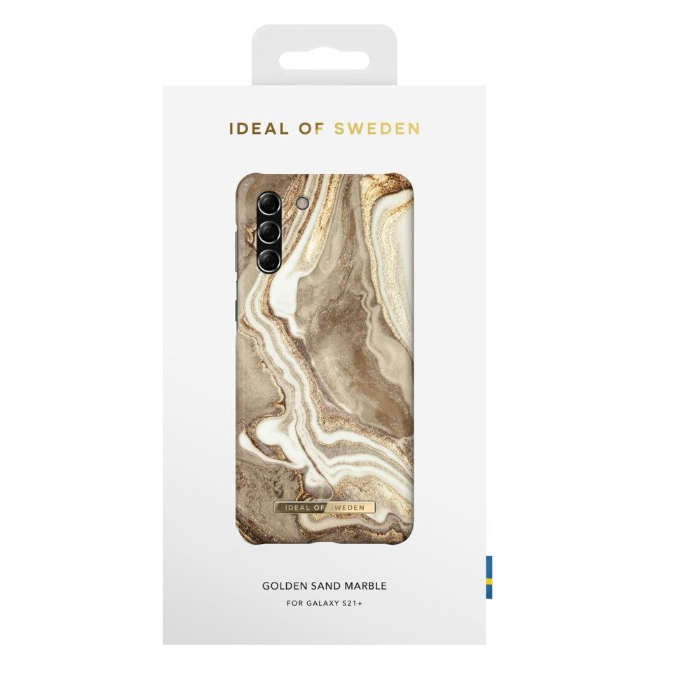 IDEAL OF SWEDEN Golden Sand Marble Mobilskal för Galaxy S21 Plus