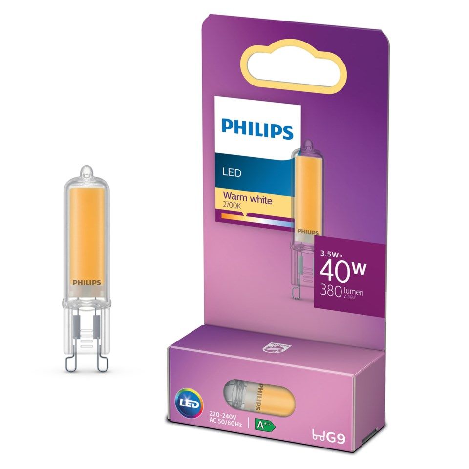Philips LED-lampa G9 400 lm