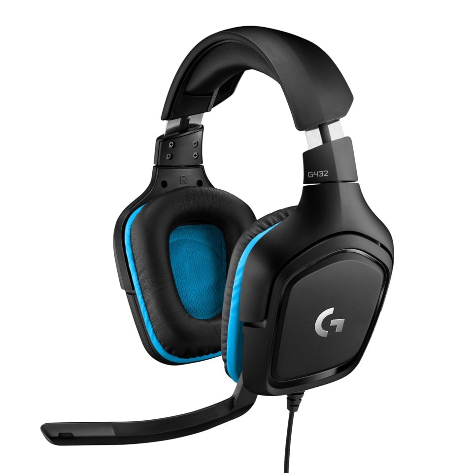 Logitech G 432 Gamingheadset med surroundlyd