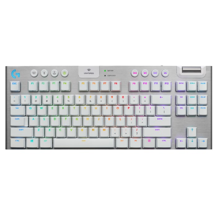 Logitech G 915 TKL Mekaniskt tangentbord GL Tactile Vit